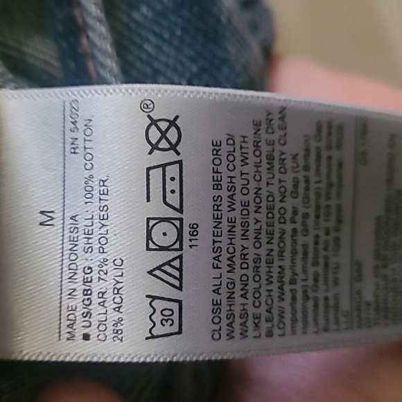 Gap Icon Denim Sherpa Jacket, Medium Wash, Sz M - Picture 4 of 6